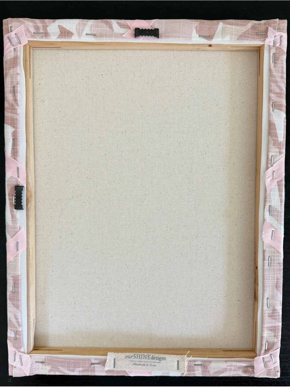 Pink Floral Ribbon Memo Board